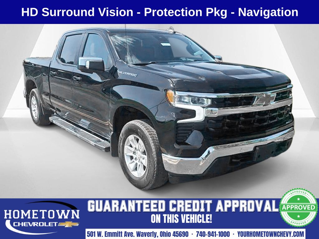 Black 2024 Chevrolet Silverado 1500 Pickup Truck Four-Wheel Drive Automatic