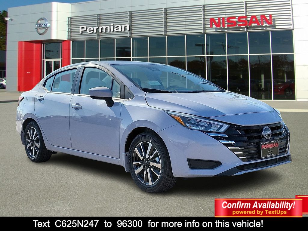 Gray Sky Pearl 2025 Nissan Versa Sedan Front-Wheel Drive Continuously Variable Transmission