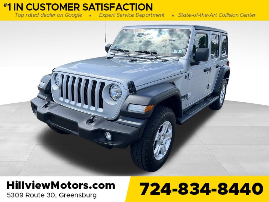 Silver Zynith Clearcoat 2023 Jeep Wrangler SUV / Crossover Four-Wheel Drive 8-Speed Automatic