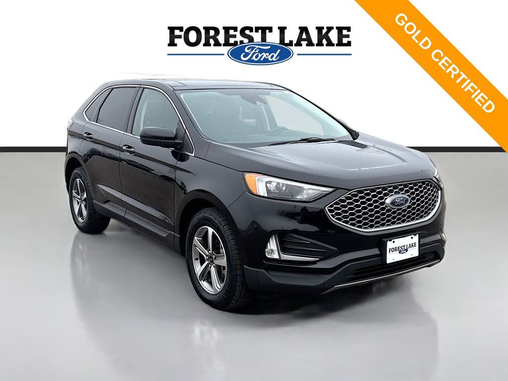 Black Metallic 2024 Ford Edge SUV / Crossover All-Wheel Drive 8-Speed Automatic