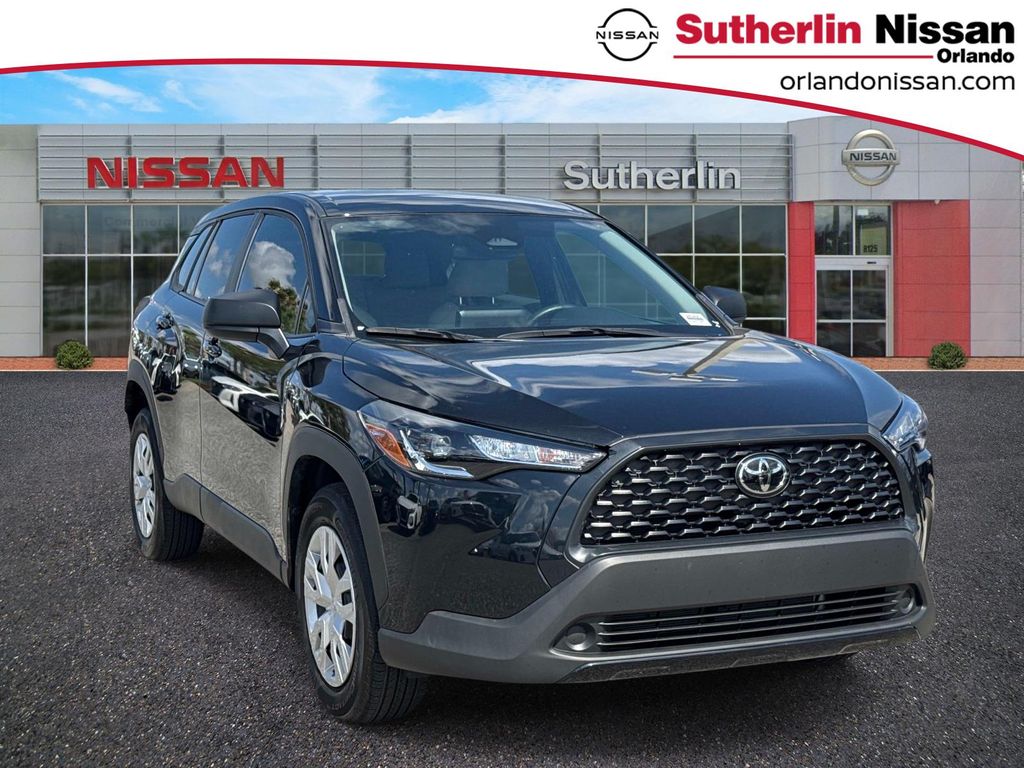 Jet Black 2025 Toyota Corolla Cross L FWD SUV / Crossover Front-Wheel Drive Continuously Variable Transmission