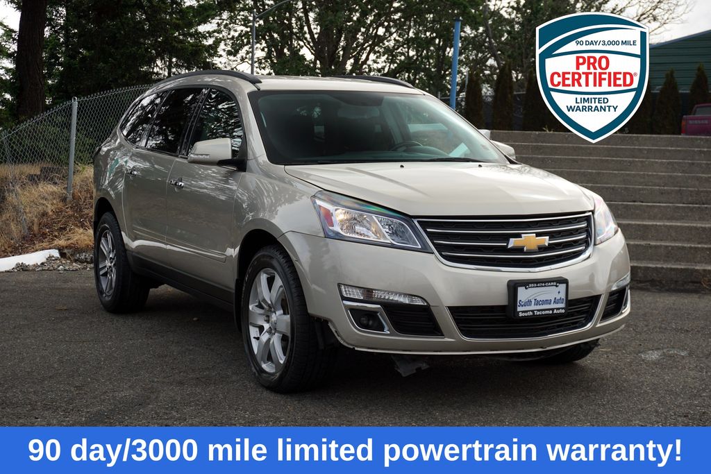 Champagne Silver Metallic 2017 Chevrolet Traverse SUV / Crossover All-Wheel Drive 6-Speed Automatic