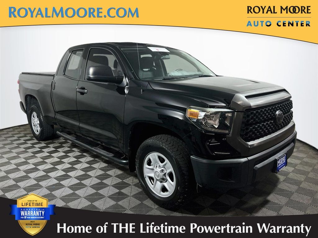 Midnight Black Metallic 2019 Toyota Tundra Pickup Truck Four-Wheel Drive 6-Speed Automatic