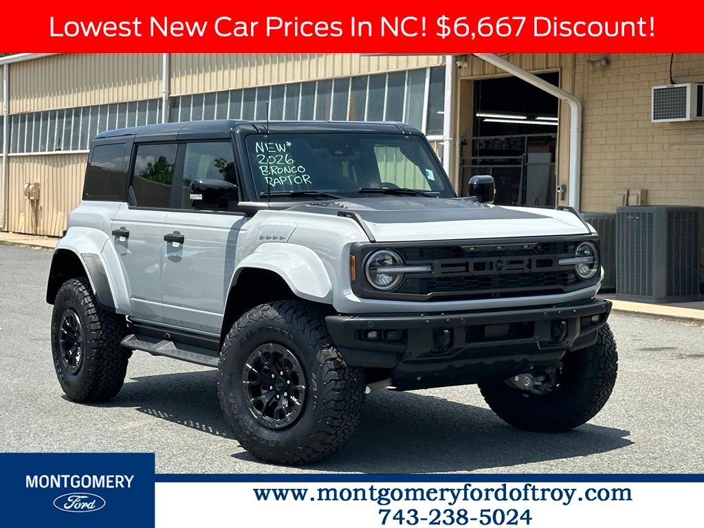 Avalanche Gray 2026 Ford Bronco Raptor SUV / Crossover Four-Wheel Drive Automatic