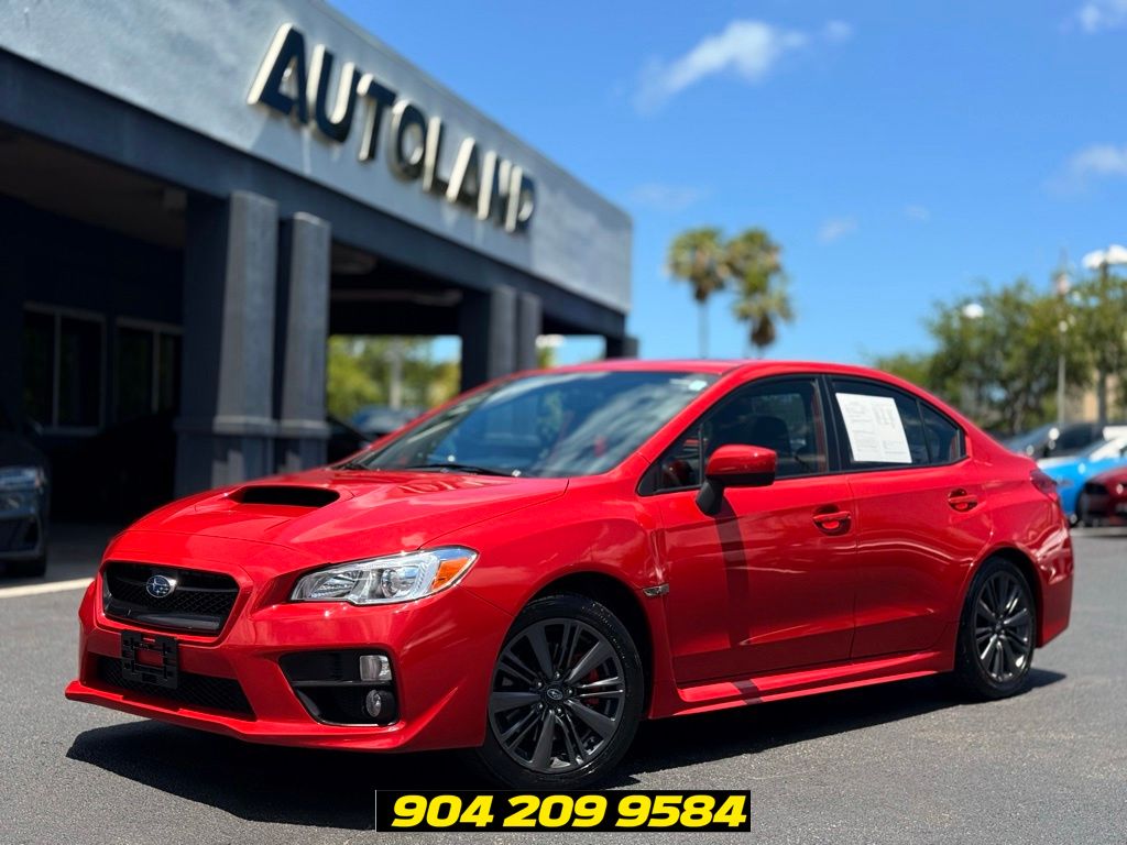 Lightning Red 2015 Subaru WRX Premium Sedan All-Wheel Drive