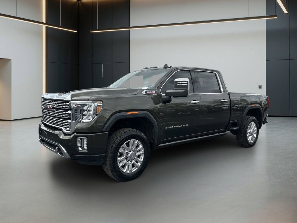 Forest Metallic 2023 GMC Sierra 2500HD Denali Crew Cab 4WD Pickup Truck Four-Wheel Drive Automatic