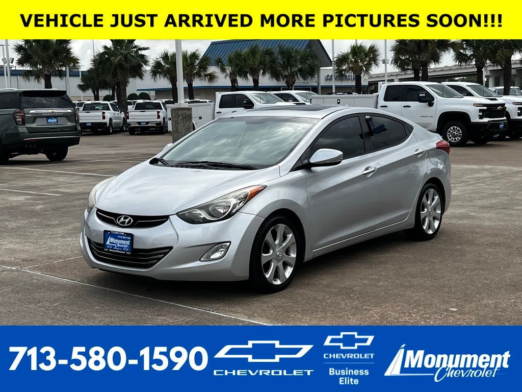 Shimmering Silver 2012 Hyundai Elantra Limited FWD Sedan Front-Wheel Drive 6-Speed Automatic Overdrive