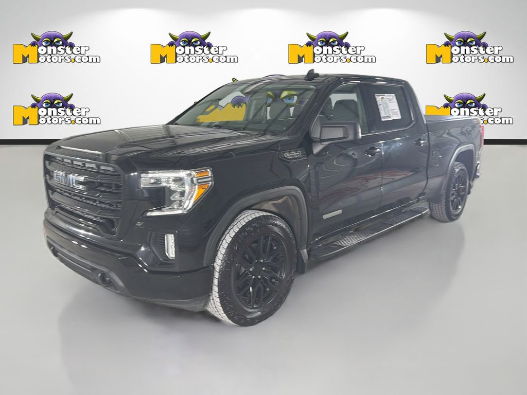 Black 2021 GMC Sierra 1500 Elevation Crew Cab 4WD Pickup Truck Four-Wheel Drive 8-Speed Automatic