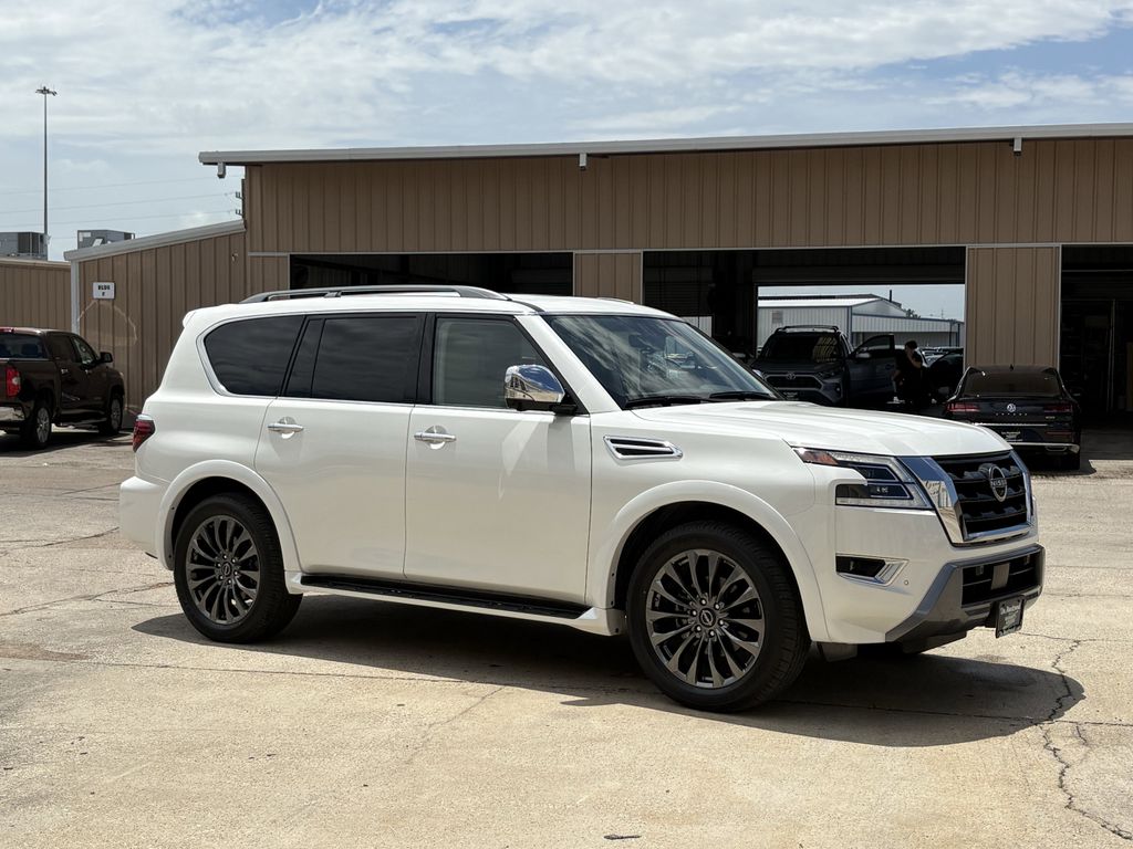 2023 Nissan Armada Platinum White at Central Houston Nissan