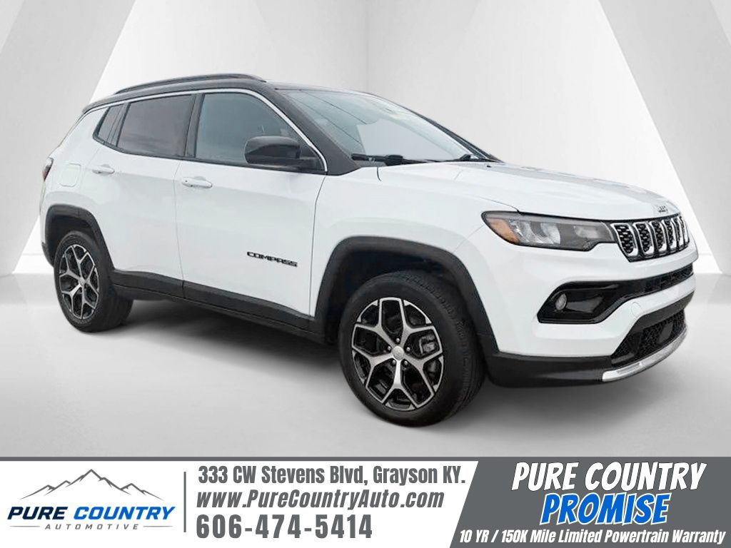 Bright White Clearcoat 2024 Jeep Compass SUV / Crossover Four-Wheel Drive 8-Speed Automatic
