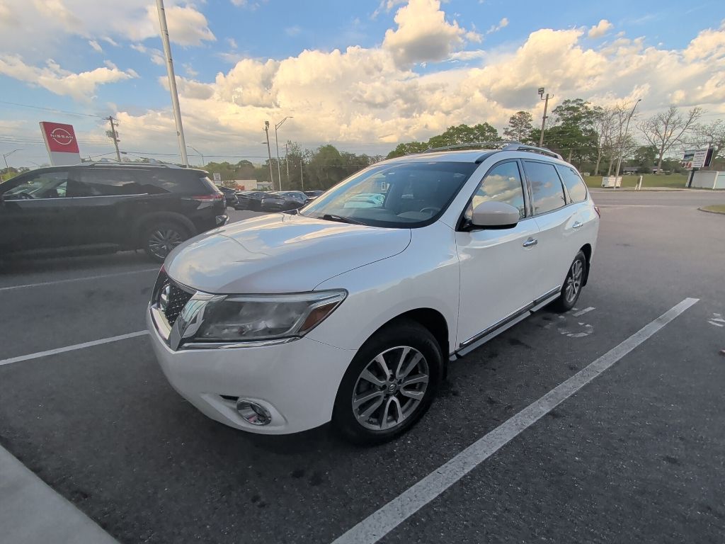 Moonlight White 2014 Nissan Pathfinder SL SUV / Crossover Front-Wheel Drive Continuously Variable Transmission