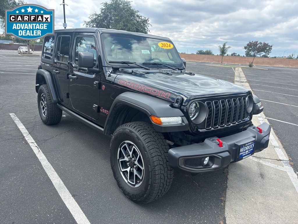 Black Clearcoat 2024 Jeep Wrangler SUV / Crossover Four-Wheel Drive 8-Speed Automatic