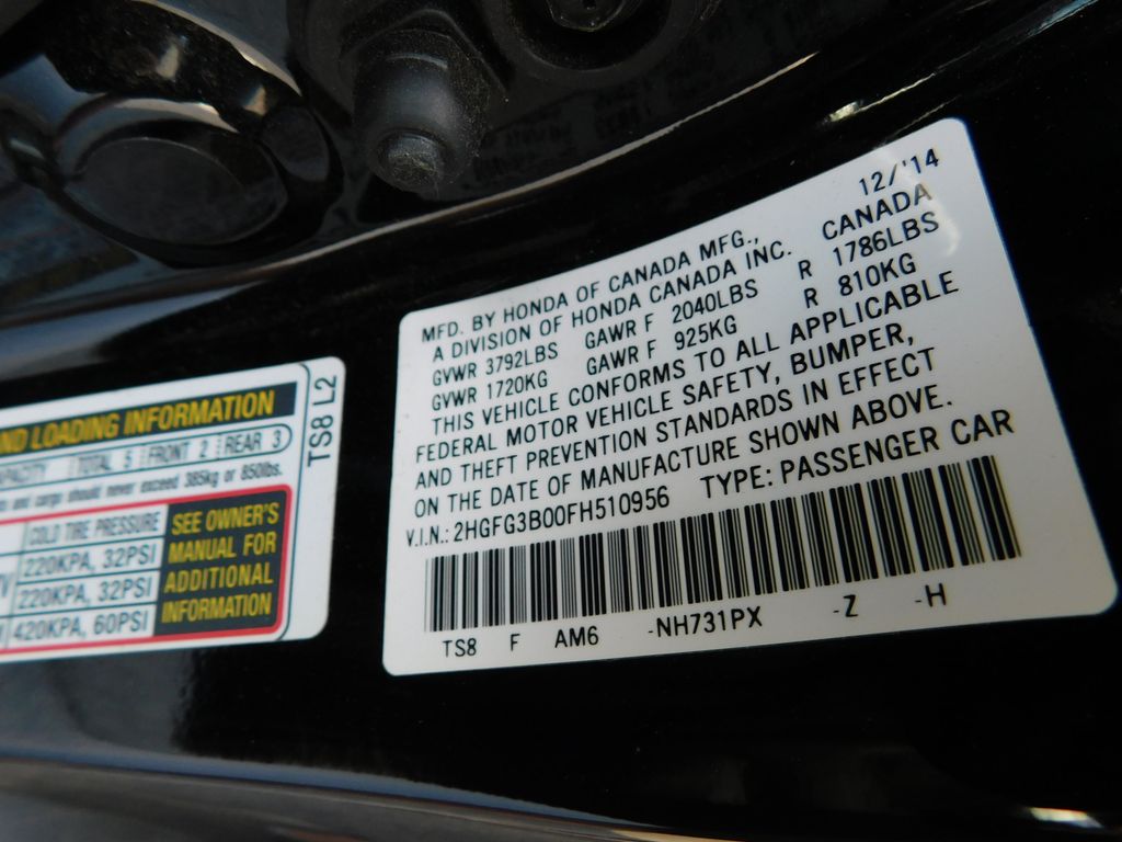 2015 Honda Civic EX-L 9