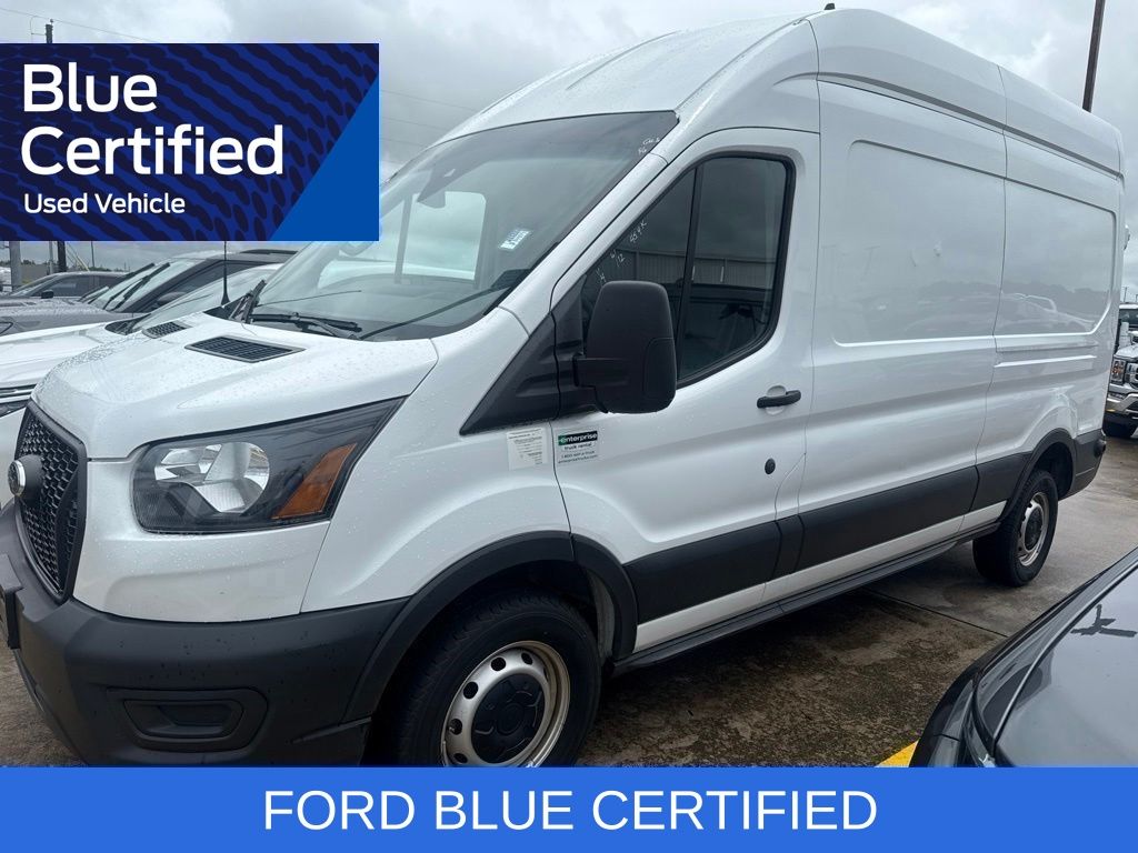 Oxford White 2024 Ford Transit Cargo Van Rear-Wheel Drive 