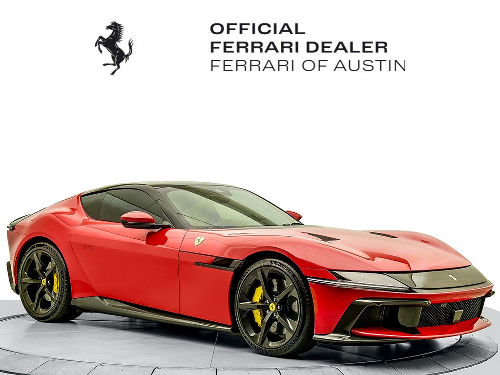 Rosso Corsa 2025 Ferrari 12Cilindri Coupe Rear-Wheel Drive 8-Speed Dual Clutch