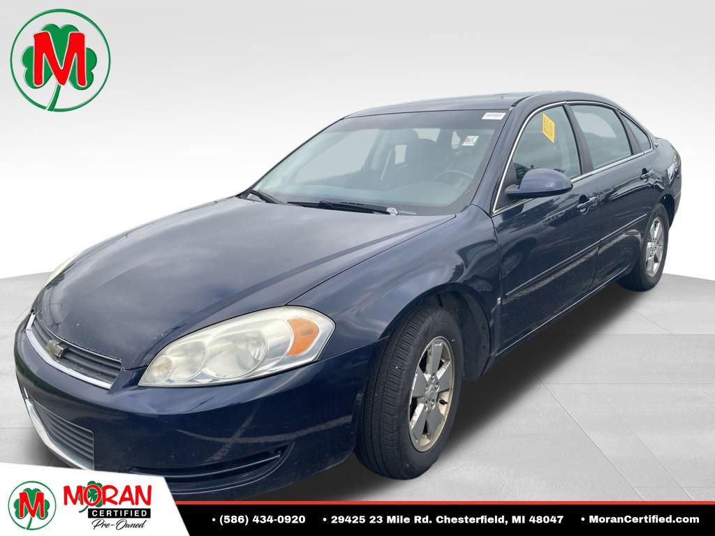 Blue 2008 Chevrolet Impala Sedan Front-Wheel Drive 4-Speed Automatic Overdrive
