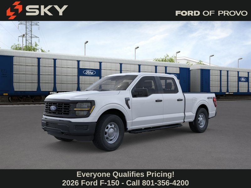 Oxford White 2026 Ford F-150 XL SuperCrew 4WD Pickup Truck Four-Wheel Drive Automatic