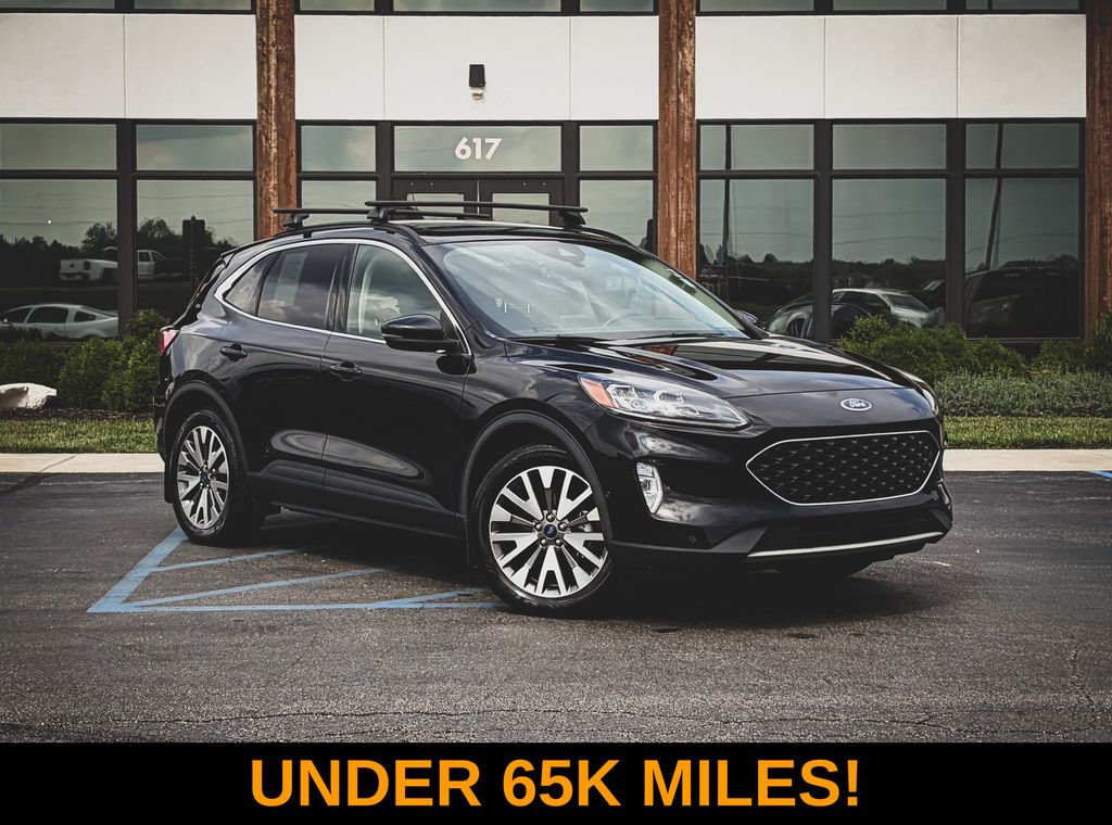 Black Metallic 2020 Ford Escape Hybrid SUV / Crossover All-Wheel Drive Continuously Variable Transmission