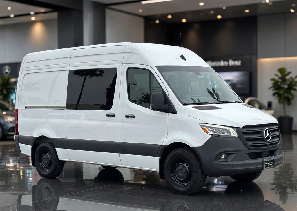 Arctic White 2025 Mercedes-Benz Sprinter Van 9-Speed Automatic
