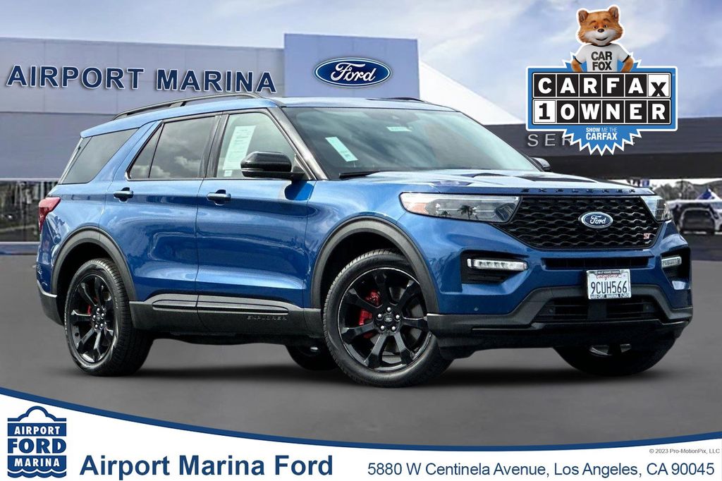 Atlas Blue Metallic 2022 Ford Explorer ST AWD SUV / Crossover All-Wheel Drive Automatic