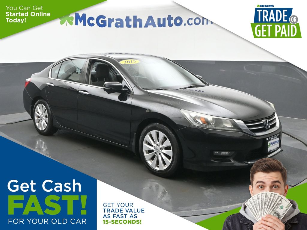 Gray 2015 Honda Accord EX Sedan Front-Wheel Drive Continuously Variable Transmission