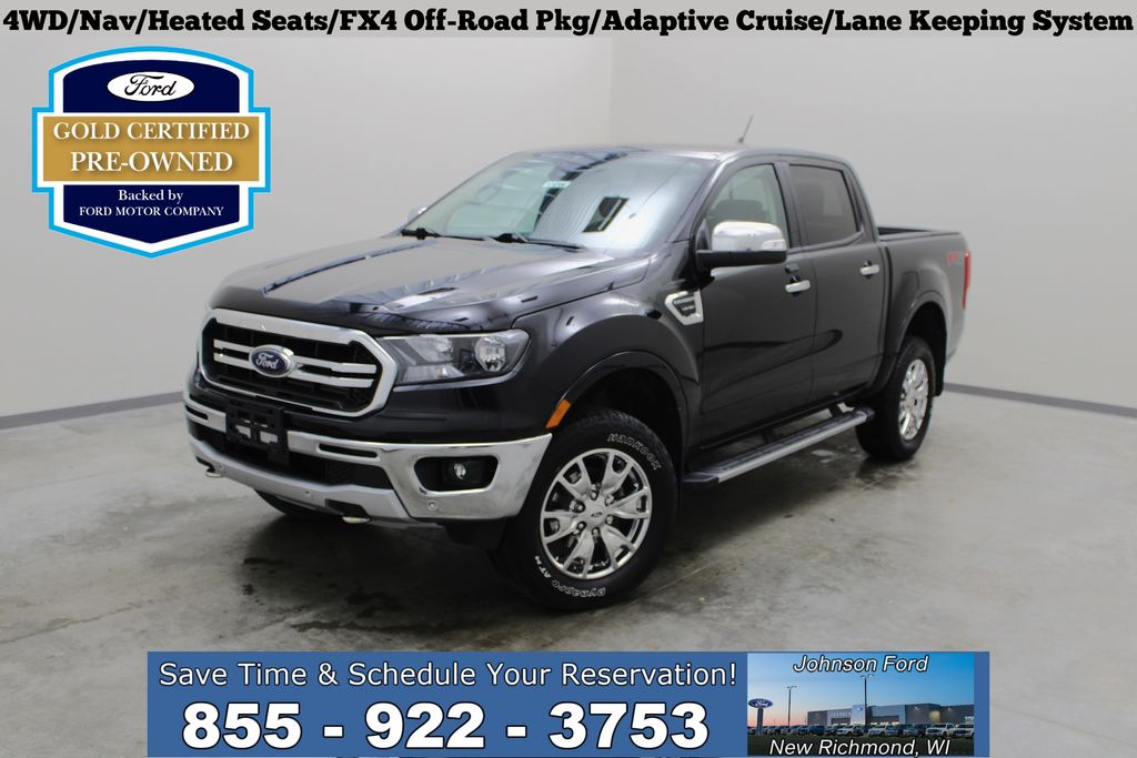 Shadow Black 2022 Ford Ranger Pickup Truck Four-Wheel Drive Automatic