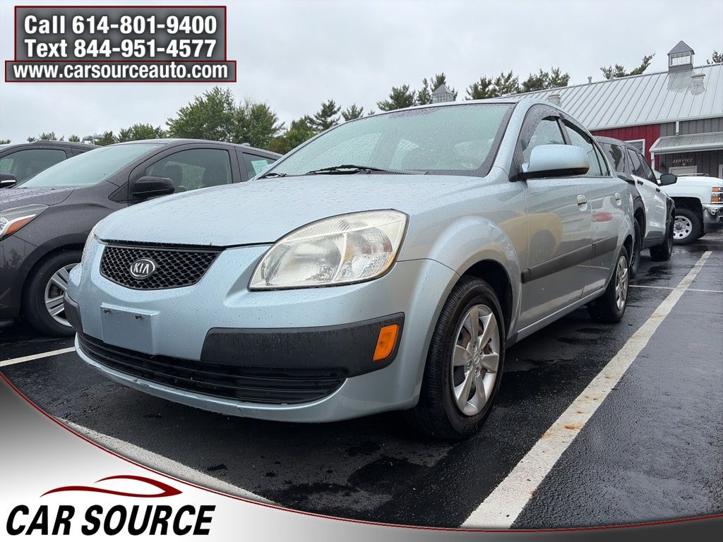 Polar Blue 2008 Kia Rio LX Sedan Front-Wheel Drive 4-Speed Automatic Overdrive