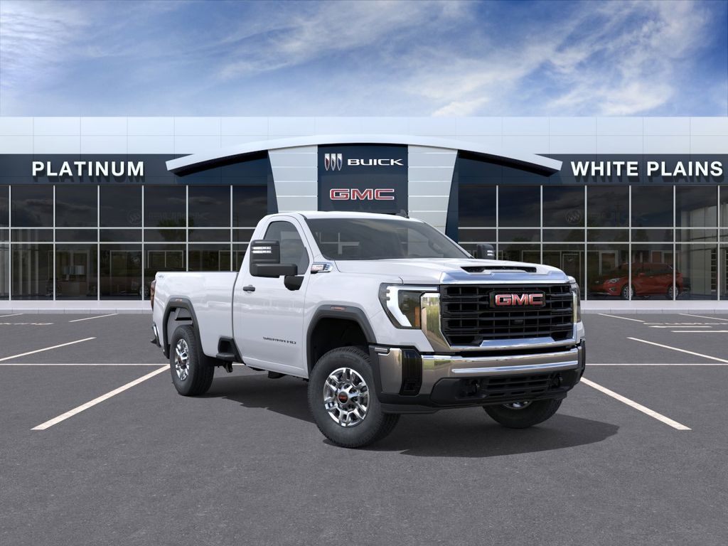 Summit White 2025 GMC Sierra 2500HD Pickup Truck Four-Wheel Drive Automatic