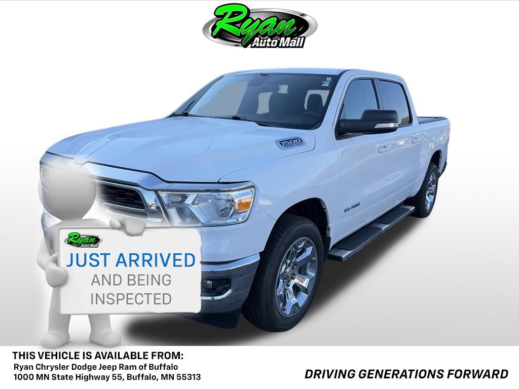 Bright White Clearcoat 2022 RAM 1500 Pickup Truck Four-Wheel Drive 8-Speed Automatic
