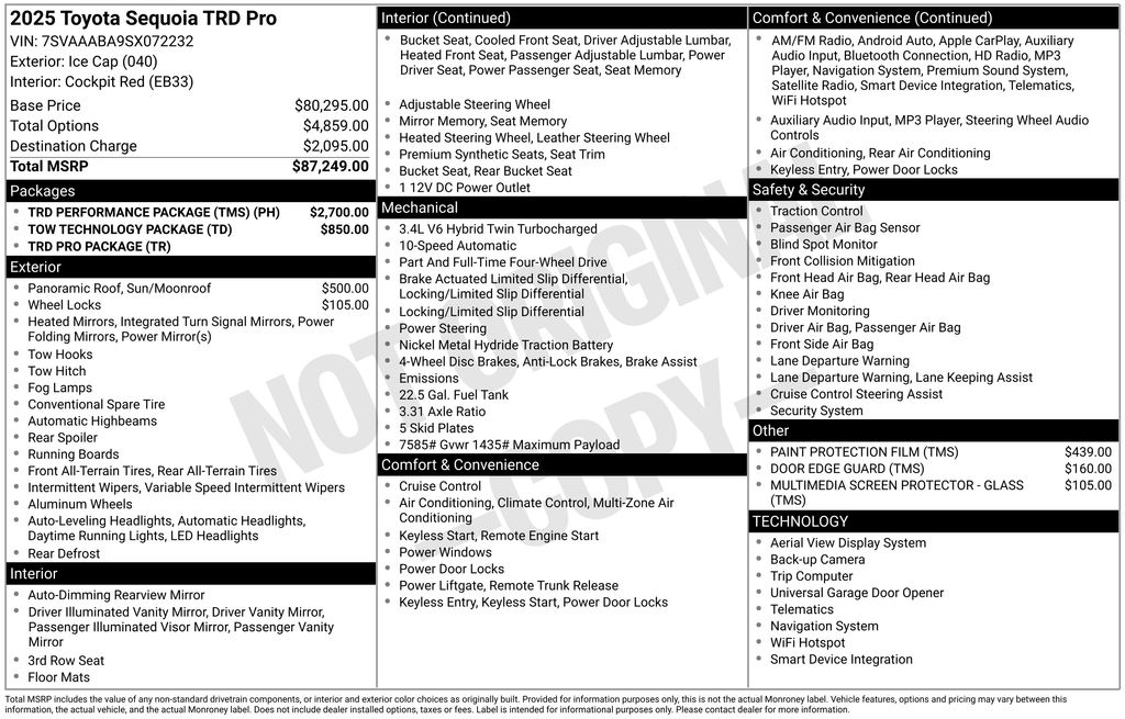 2025 Toyota Sequoia TRD Pro