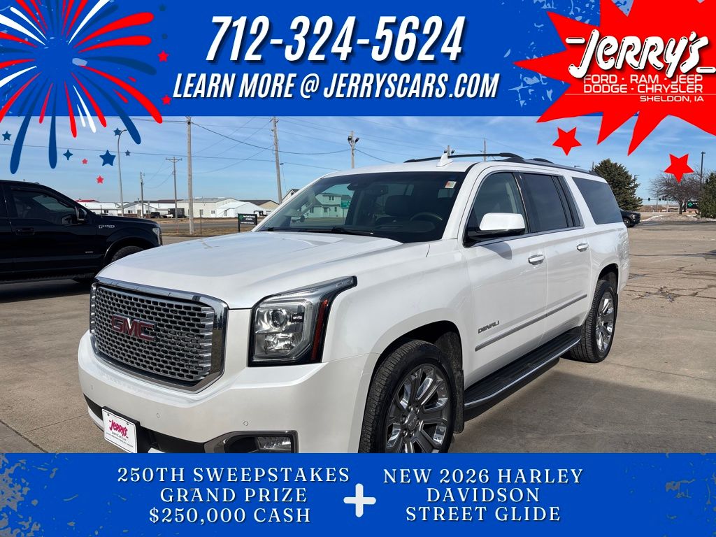 White Frost Tricoat 2016 GMC Yukon XL Denali 4WD SUV / Crossover Four-Wheel Drive 8-Speed Automatic