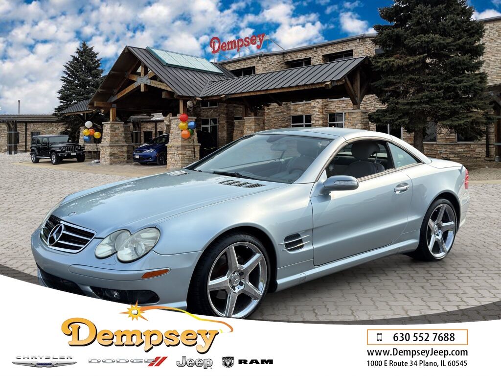 Blue 2005 Mercedes-Benz SL-Class Convertible Rear-Wheel Drive 7-Speed Automatic Overdrive