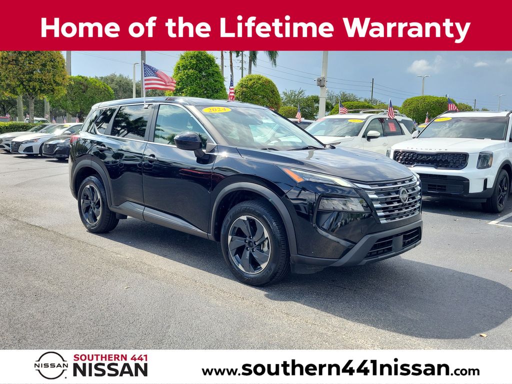 Super Black 2024 Nissan Rogue SUV / Crossover Front-Wheel Drive Continuously Variable Transmission
