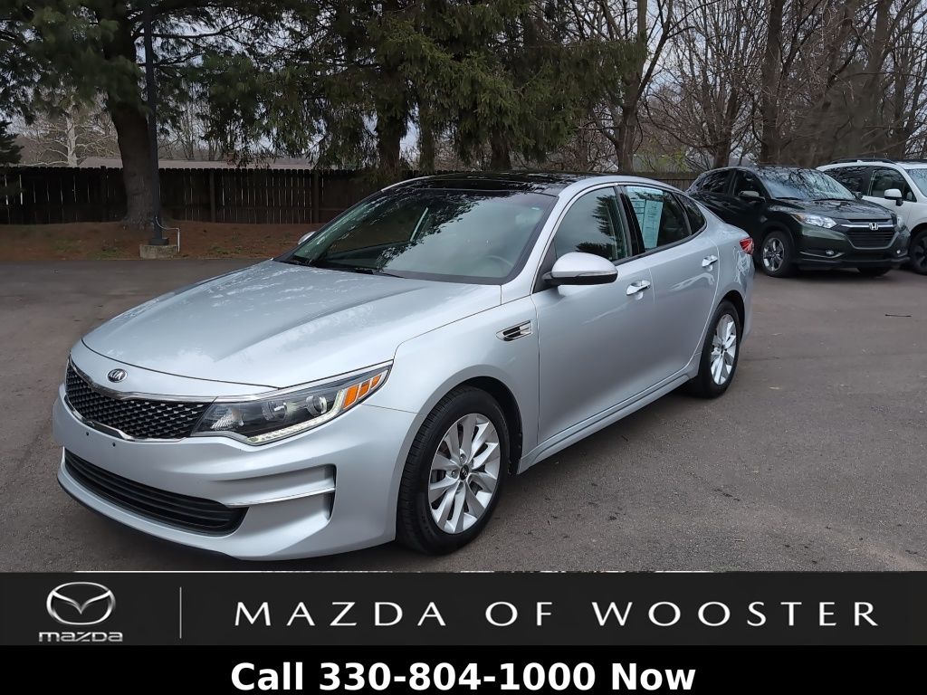 Sparkling Silver 2018 Kia Optima EX Sedan Front-Wheel Drive 6-Speed Automatic
