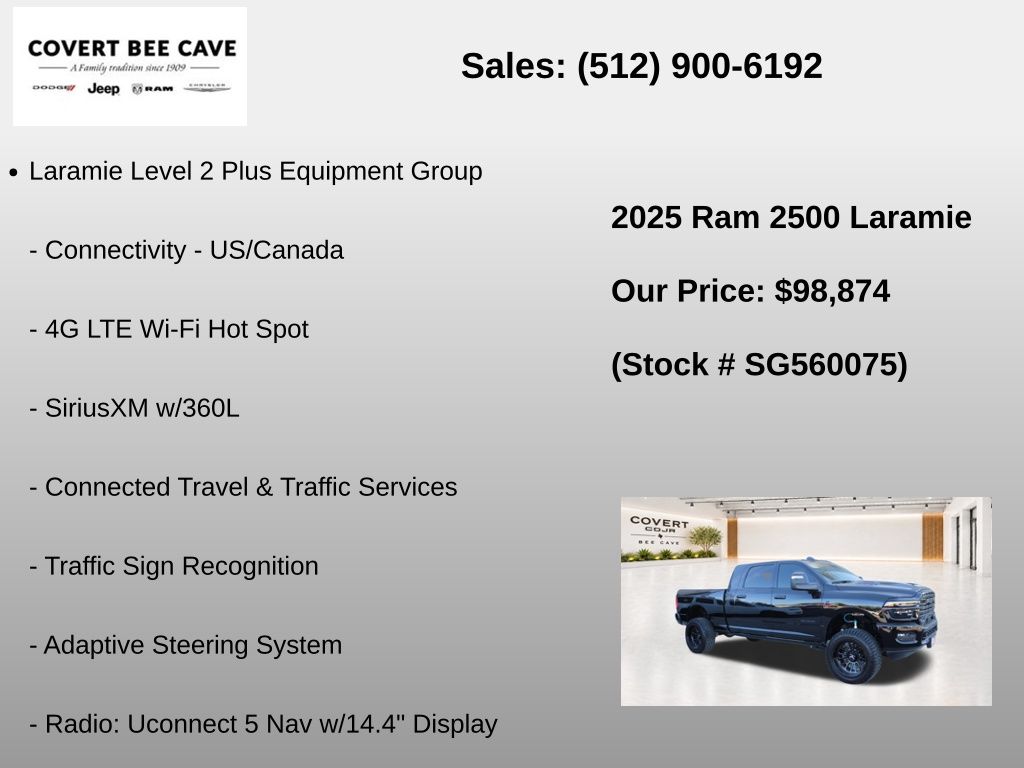 New Car 2025 Ram 2500  Laramie For Sale Under $100,000 In Austin, Texas