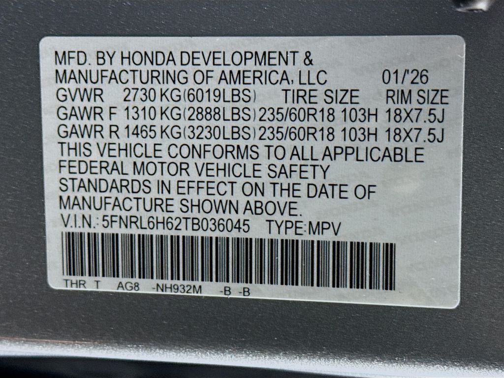 Thumbnail: 2026 Honda Odyssey - 32