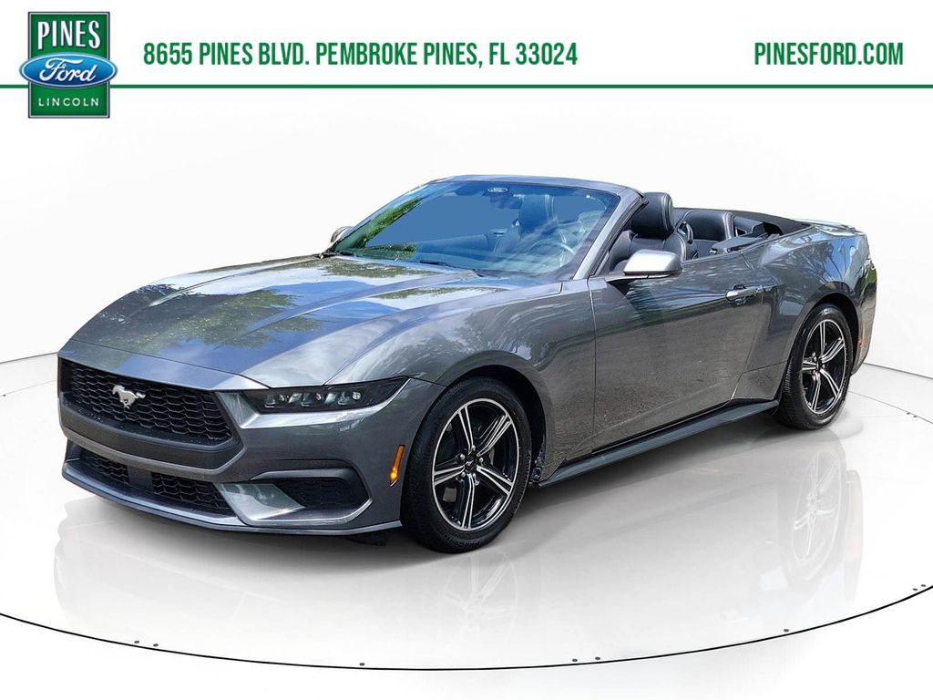 Carbonized Gray Metallic 2025 Ford Mustang EcoBoost Premium Convertible RWD Convertible Rear-Wheel Drive Automatic
