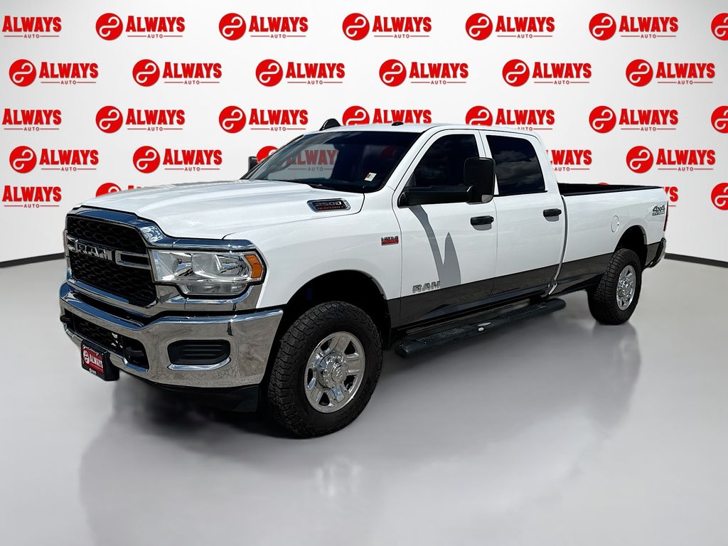 Bright White Clearcoat 2022 RAM 2500 Tradesman Crew Cab LB 4WD Pickup Truck Four-Wheel Drive 8-Speed Automatic