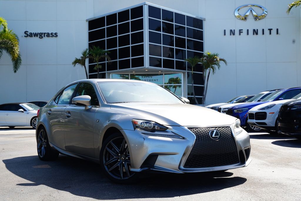 Silver 2016 Lexus IS 350 RWD Sedan Rear-Wheel Drive 8-Speed Automatic