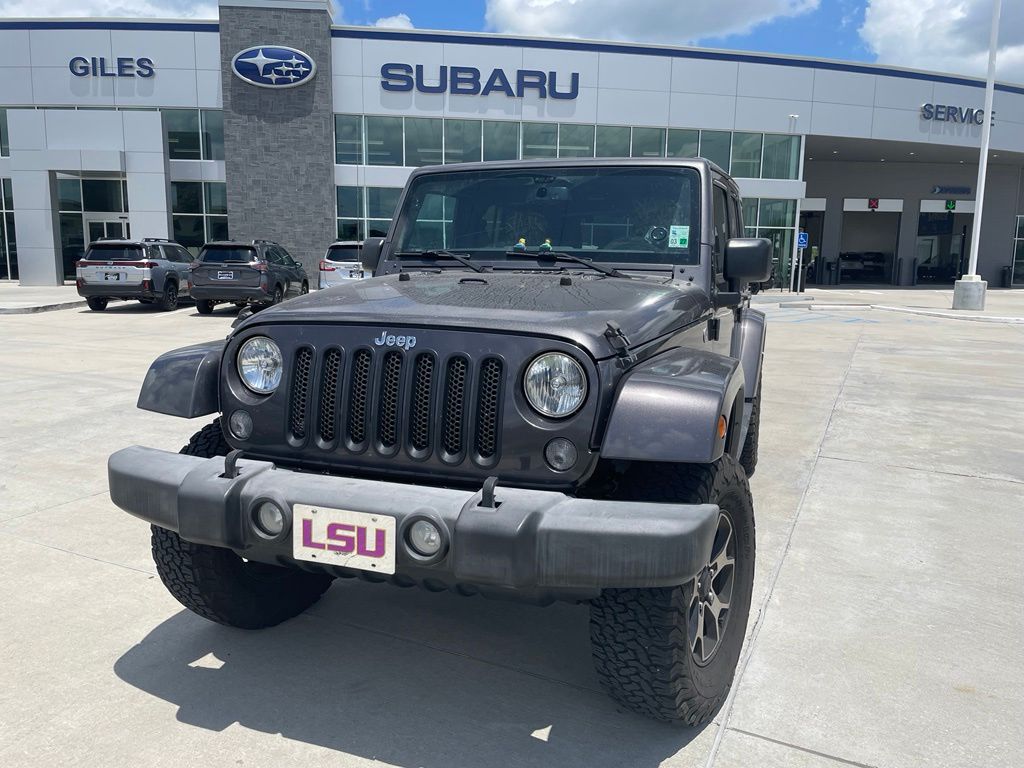 Gray (Granite Crystal Metallic Clearcoat) 2016 Jeep Wrangler SUV / Crossover Four-Wheel Drive 5-Speed Automatic