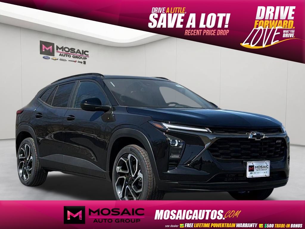 Mosaic Black Metallic 2026 Chevrolet Trax RS with 2RS FWD SUV / Crossover Front-Wheel Drive 6-Speed Automatic
