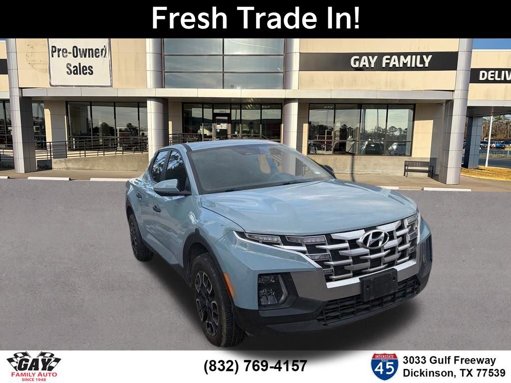 Blue / Stone 2024 Hyundai Santa Cruz SEL Crew Cab AWD Pickup Truck All-Wheel Drive 8-Speed Automatic