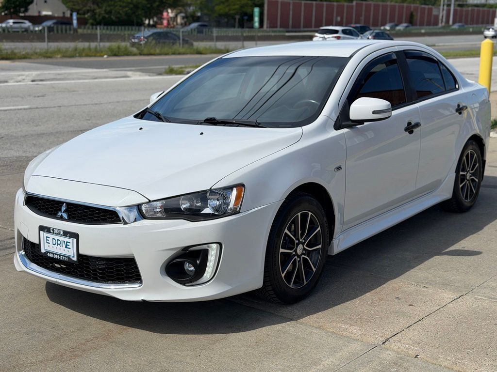 White 2017 Mitsubishi Lancer Sedan All-Wheel Drive Continuously Variable Transmission