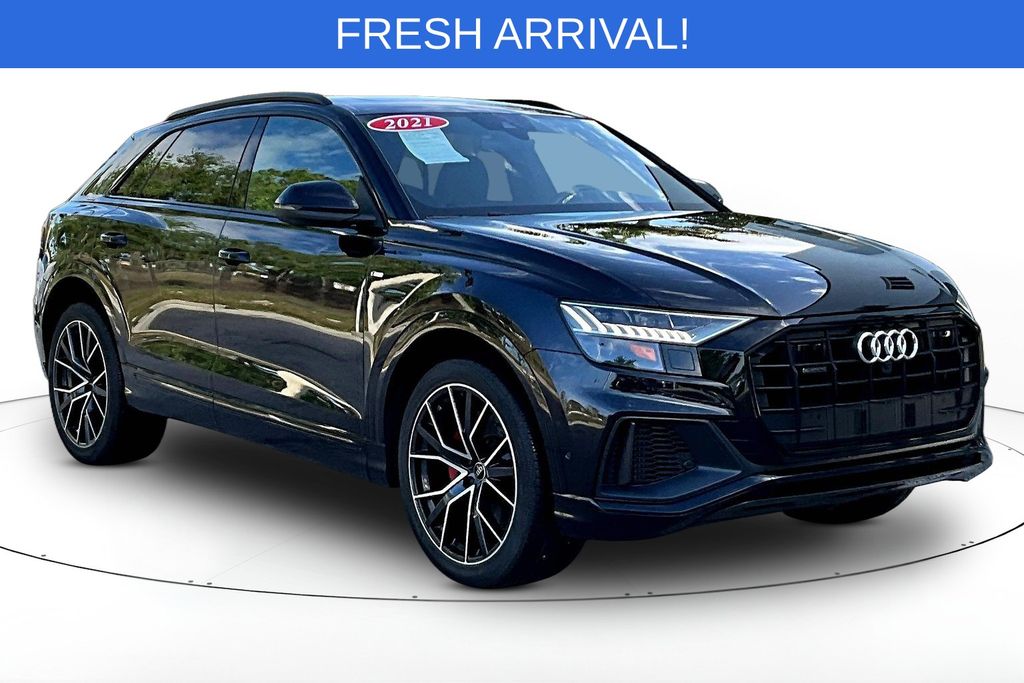 Orca Black Metallic 2021 Audi Q8 quattro Premium Plus 55 TFSI SUV / Crossover All-Wheel Drive 8-Speed Automatic