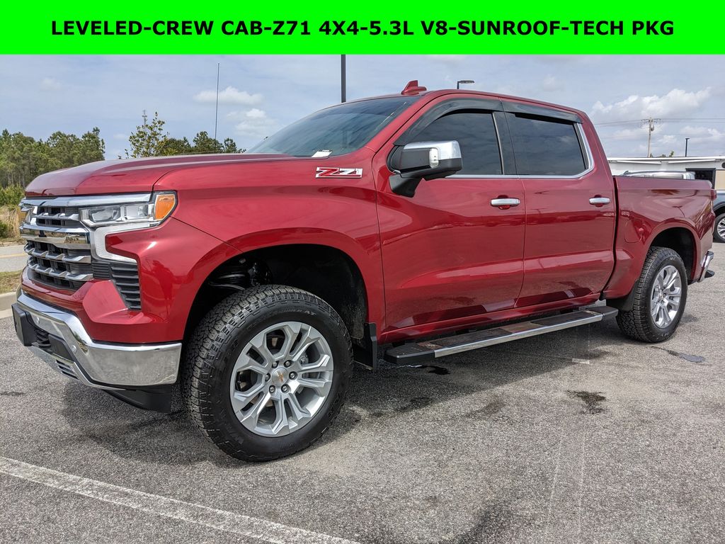 Radiant Red Tintcoat 2026 Chevrolet Silverado 1500 LTZ Crew Cab 4WD Pickup Truck Four-Wheel Drive 10-Speed Automatic