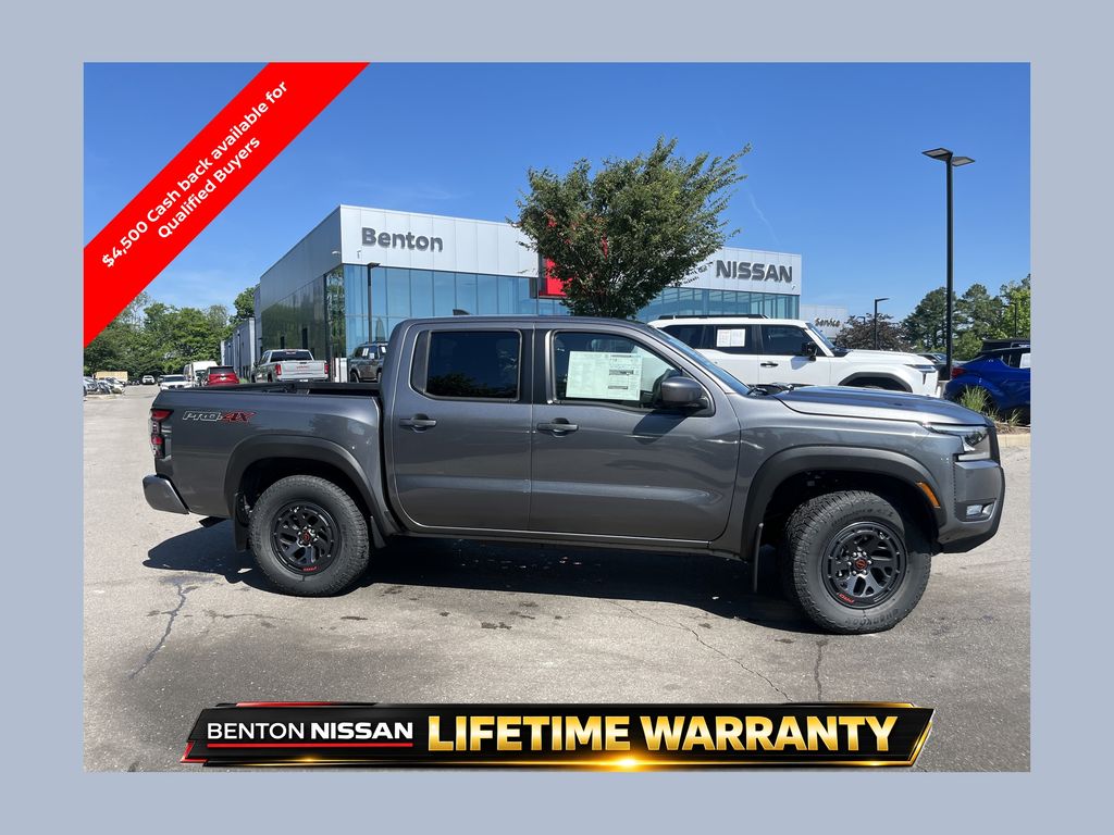 Gray (Gun Metallic) 2026 Nissan Frontier Pickup Truck Four-Wheel Drive 9-Speed Automatic Overdrive
