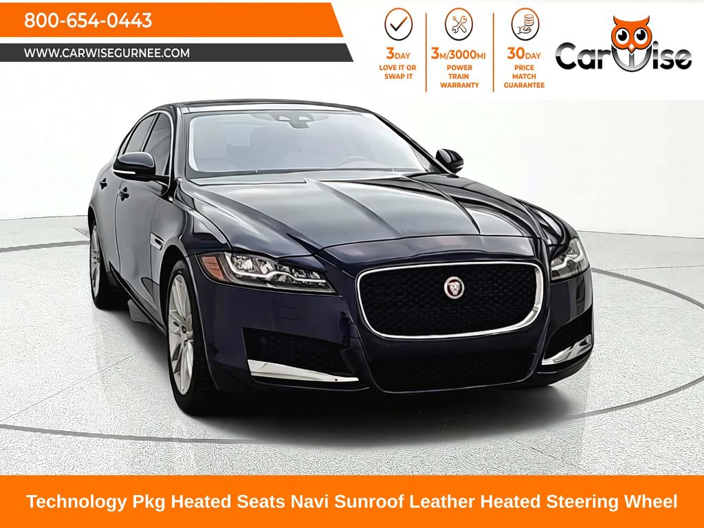 Blue 2017 Jaguar XF Sedan All-Wheel Drive 8-Speed Automatic