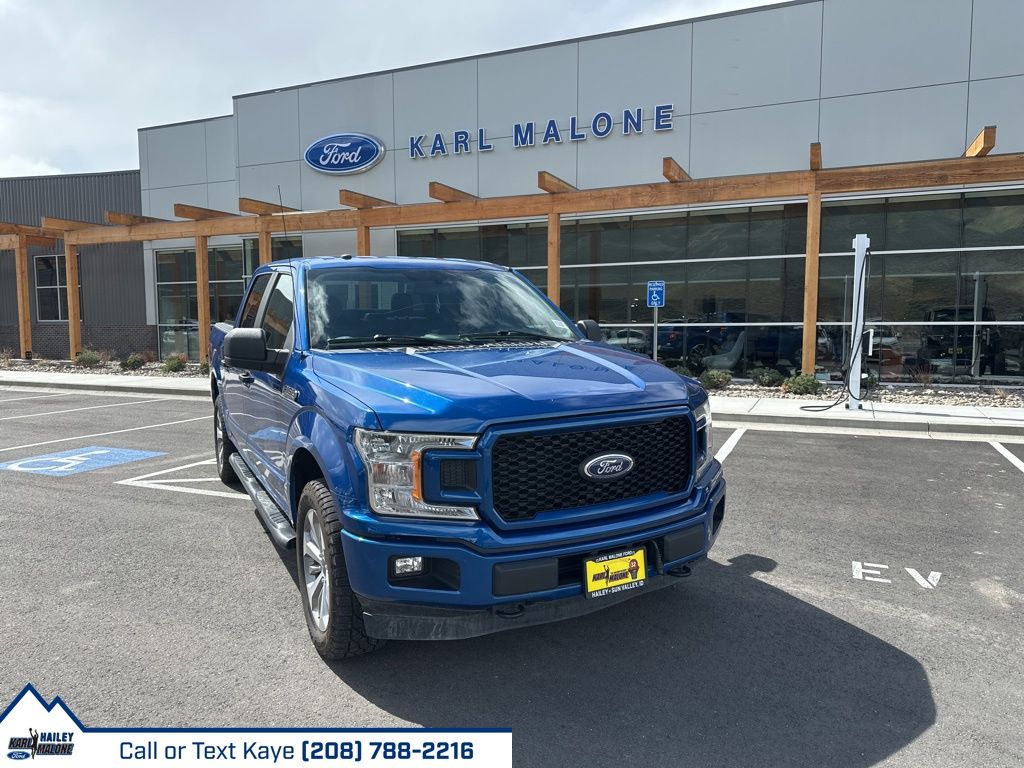 Lightning Blue 2018 Ford F-150 XL SuperCrew 4WD Pickup Truck Four-Wheel Drive Automatic