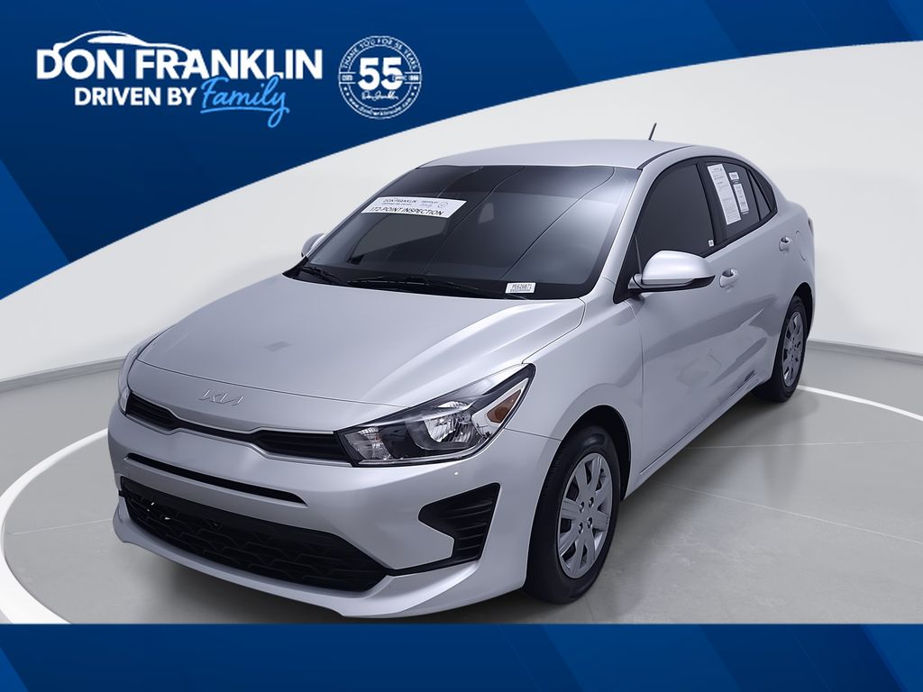 Silky Silver 2023 Kia Rio LX FWD Sedan Front-Wheel Drive Continuously Variable Transmission