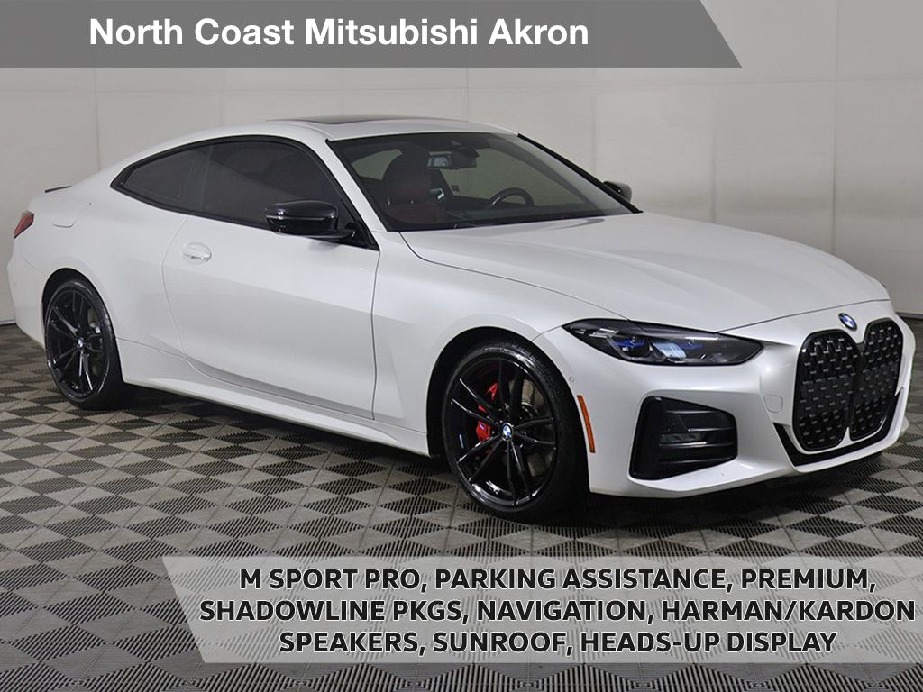 Mineral White Metallic 2024 BMW 4 Series Coupe All-Wheel Drive 8-Speed Automatic